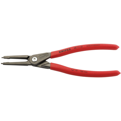 Draper Knipex 48 11 J3 225mm Internal Straight Tip Circlip Pliers, 40 - 100mm Ca Draper  - Dynamic Drive