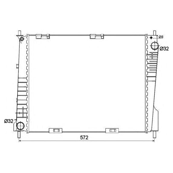 NRF Radiator 53125