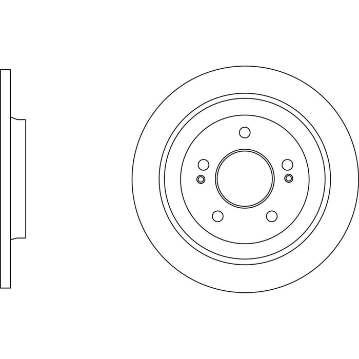 Apec Brake Disc Rear Fits Hyundai I30 Kia Optima Soul