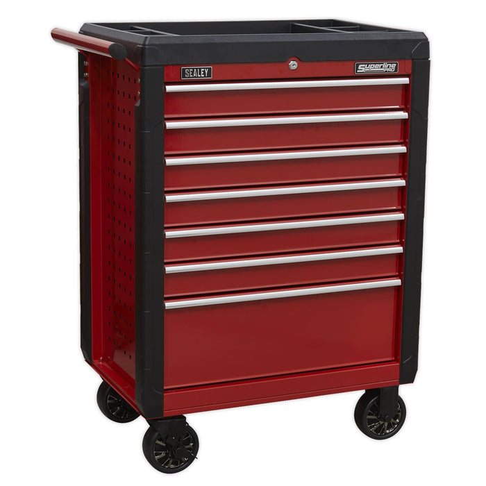 Sealey Rollcab 7 Drawer with Ball-Bearing Slides Red AP3407