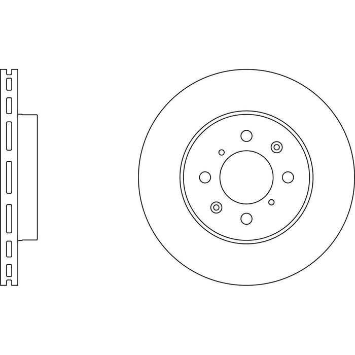 Apec Brake Disc Front Fits Honda Civic Domani Insight Integra Jazz Orthia Rover