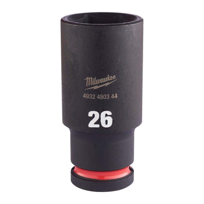 Milwaukee Hex Socket Shw 1/2 Deep 26Mm-1Pc 4932480344 Milwaukee  - Dynamic Drive