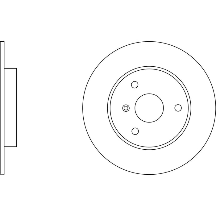 Genuine APEC Front Brake Discs & Pads Set Solid for Smart City-Coupe