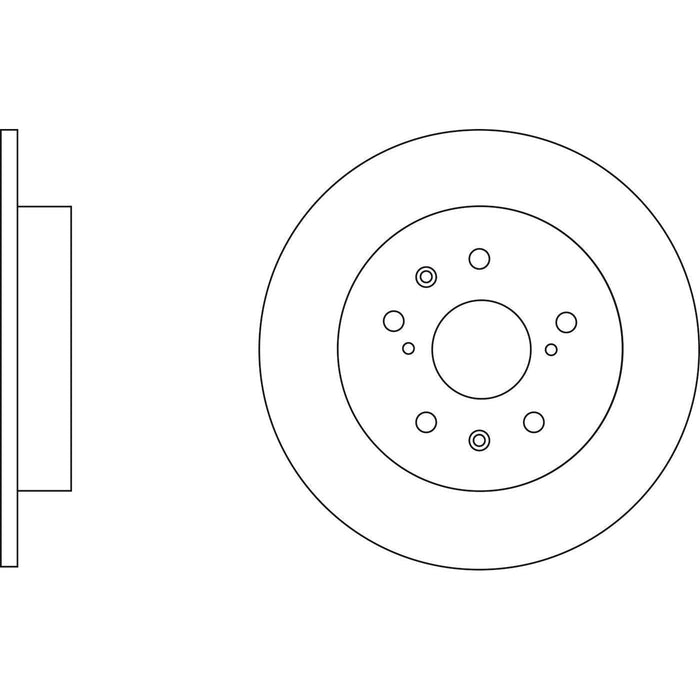 Apec Brake Disc Rear Fits Suzuki Swift Sx4