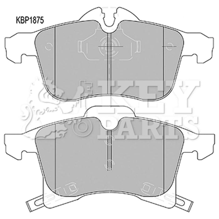 Genuine Key Parts KBP1875 Front Brake Pads-Includes Wear Indicators (Ate-Teves)