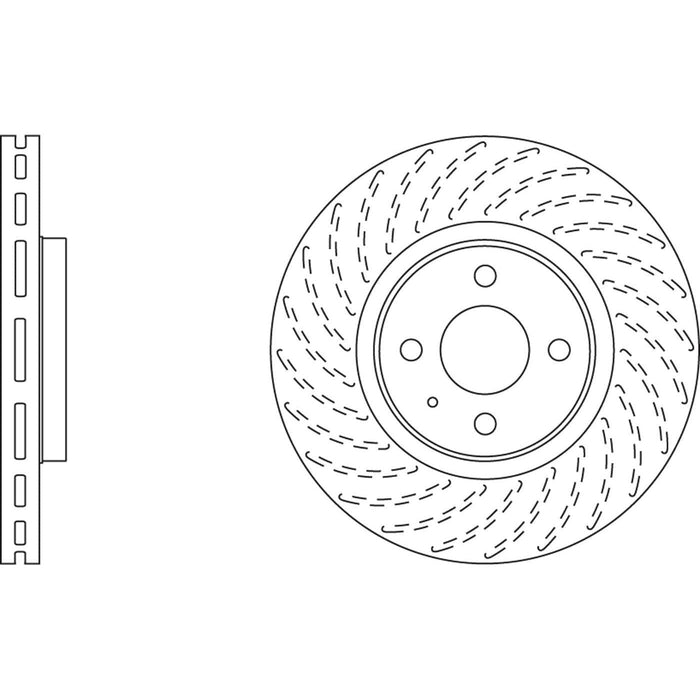 Apec Brake Disc Front & Rear Left Fits Lotus 2 Eleven Elise Europa Exige Drilled