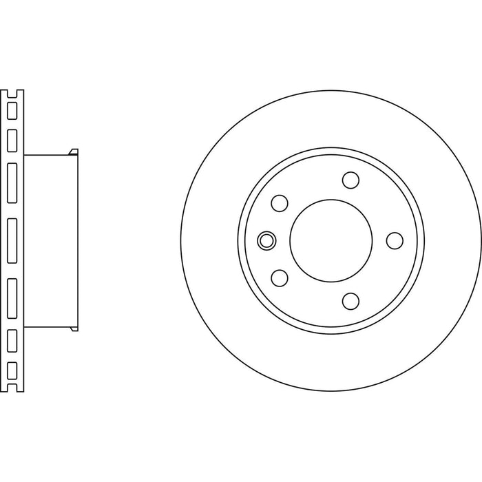 Genuine APEC Front Brake Discs & Pads Set Vented for Mercedes-Benz Sprinter 4-T