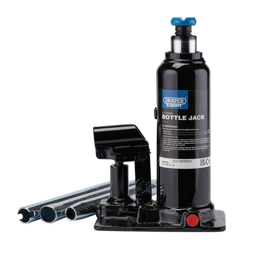 Draper Expert Hydraulic Bottle Jack, 5 Tonne 99767 Draper  - Dynamic Drive