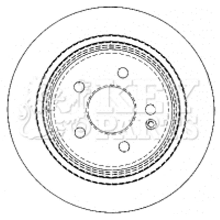 Genuine Key Parts KBD4489 Brake Disc Pair (Rear)