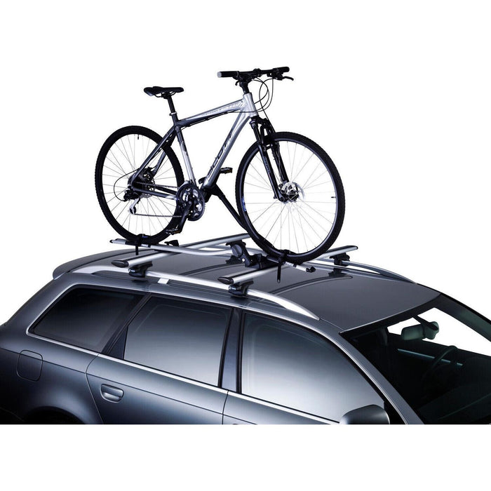 2x Thule ProRide 591 Bike Carrier Rack Roof Bar Mounted Aluminium Thule  - Dynamic Drive