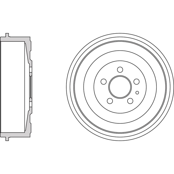 Apec Brake Drum Rear Fits Citroen Dispatch Synergie Fiat Scudo Ulysse Peugeot 80 Apec  - Dynamic Drive