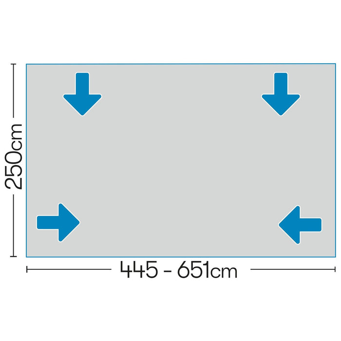 Pluto 2 Air Full Awning (946 - 980 : Size 8 : S) 12020370800002 Quest  - Dynamic Drive