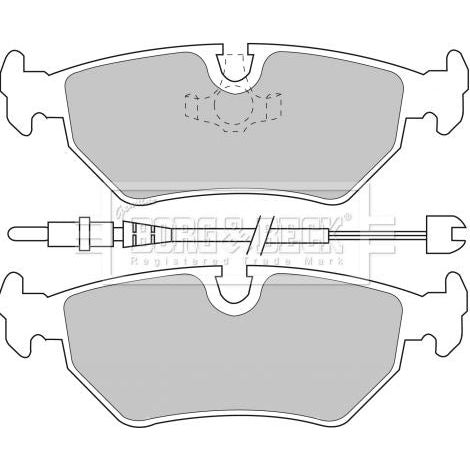 Genuine Borg & Beck Brake Pads fits Peugeot 806 9402 BBP1515 Borg & Beck  - Dynamic Drive