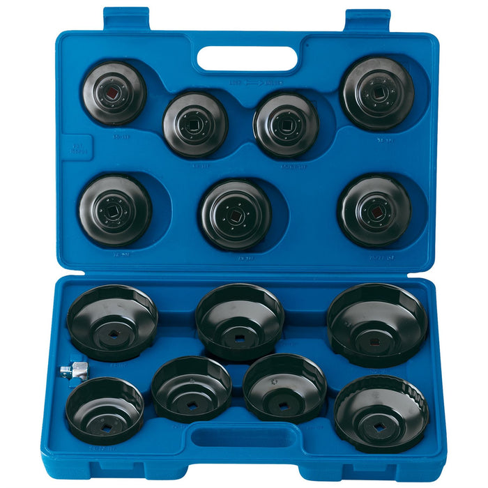 Draper Oil Filter Cup Socket Set, 3/8" Sq. Dr. (15 Piece) 40105