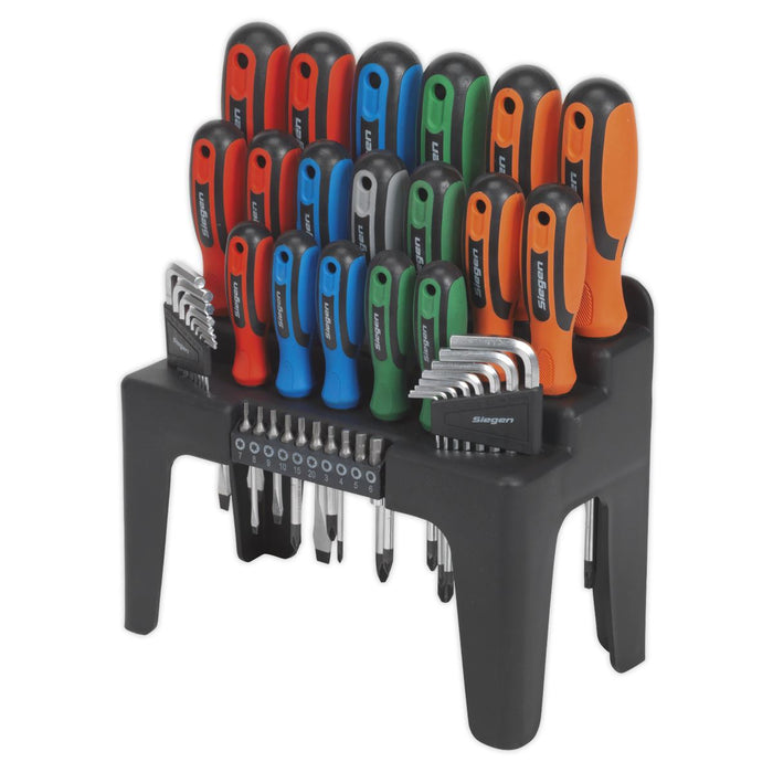 Sealey Screwdriver Hex Key & Bit Set 44pc S01090