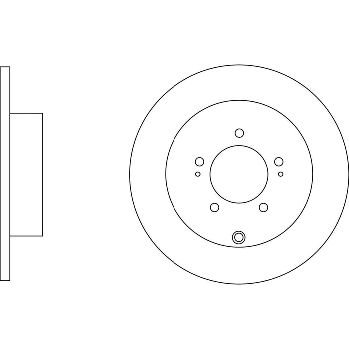 Apec Brake Disc Rear Fits Citroen C-Crosser Mitsubishi Lancer Outlander Peugeot