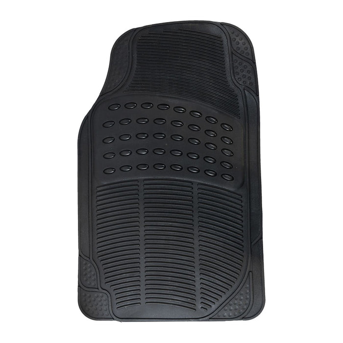 Heavy Duty Rubber Floor Mats Set with Black for Vauxhall Vectra Zafira Tigra UKB4C  - Dynamic Drive