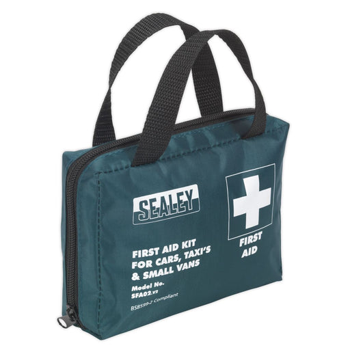 Sealey First Aid Kit Medium for Cars Taxis & Small Vans BS 8599-2 Compliant Sealey  - Dynamic Drive