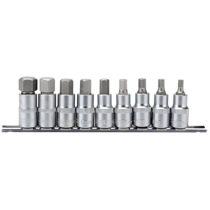 Draper Metric Hex. Socket Bit Set, 1/2" Sq. Dr., 55mm (9 Piece) 16307 Draper  - Dynamic Drive