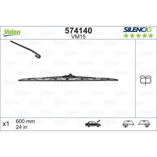 Valeo Single Wiper Blades 574140 Automotive Part Valeo  - Dynamic Drive