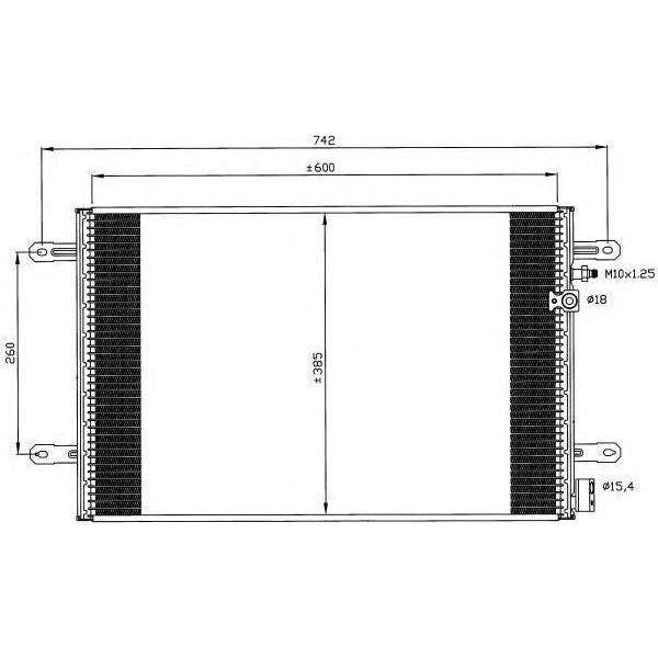 NRF Air Con Condenser fits Audi A6 A6 Allroad