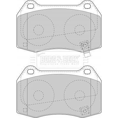 Genuine Borg & Beck Front Brake Pads fits Nissan 350Z 03 BBP1971 Borg & Beck  - Dynamic Drive