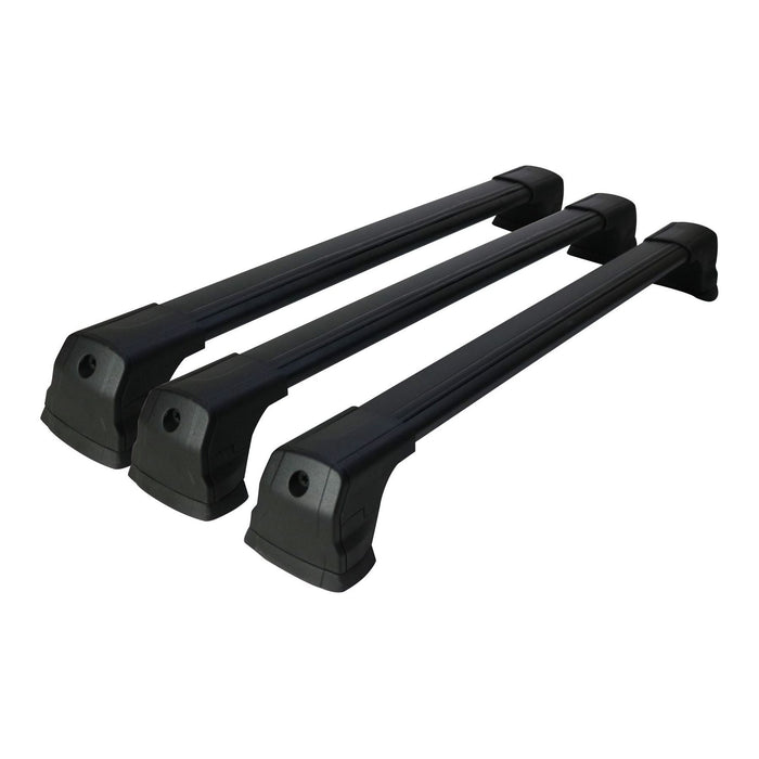 Aluminium Roof Bars Rack Black fits Ford Tourneo Custom 2013- V362