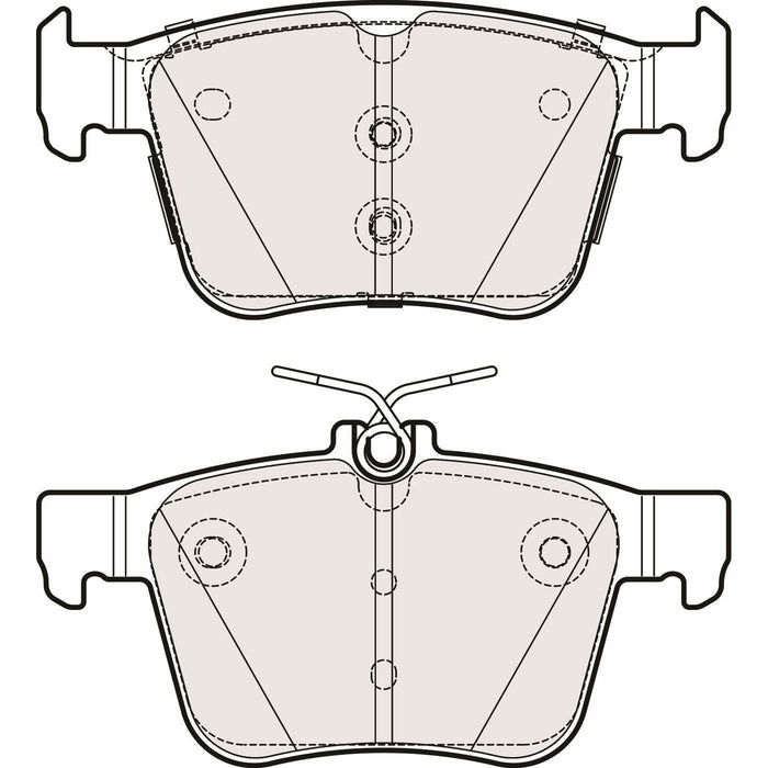 Apec Brake Pads Rear Fits Audi Q3 S3 Sq2 Tt Seat Leon Tarraco Skoda Kodiaq Superb