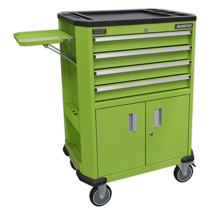 Sealey Tool Trolley with 4 Drawers & 2 Door Cupboard AP980MTHV Sealey  - Dynamic Drive