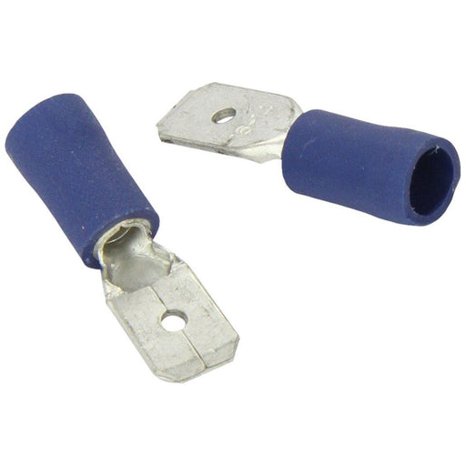 Wot-Nots Wiring Connectors - Blue - Tab 250 - 6.3mm - Pack of 25 Pearl Automotive  - Dynamic Drive