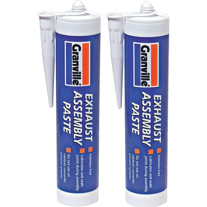 2x Exhaust Assembly Paste Repair Putty Sealant Jointing Gun Cartridge Tube 500g Granville  - Dynamic Drive