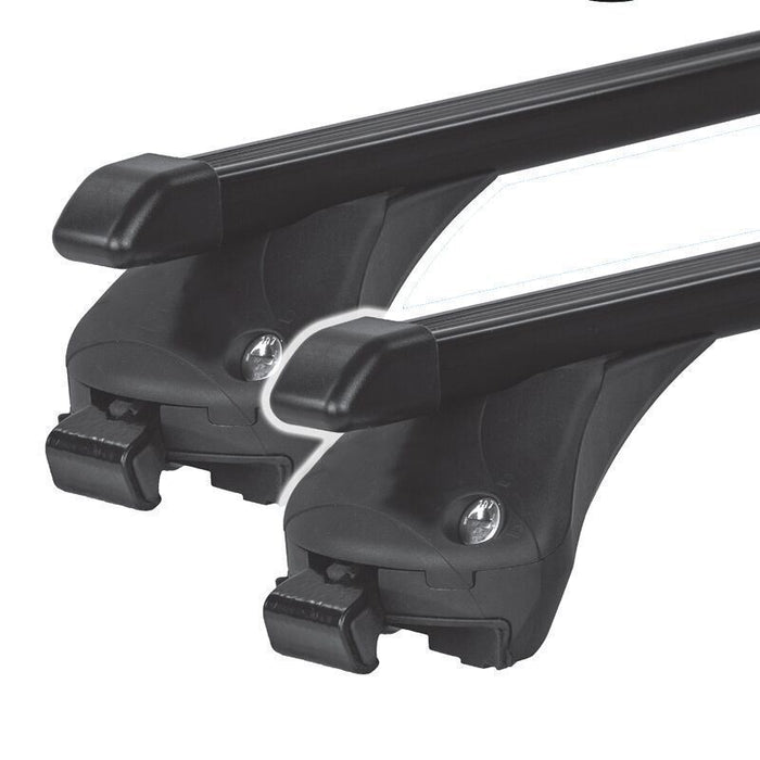 Steel Locking Roof Rack Cross Bars fits Citroen C3 Aircross 2017-2020 Summit  - Dynamic Drive