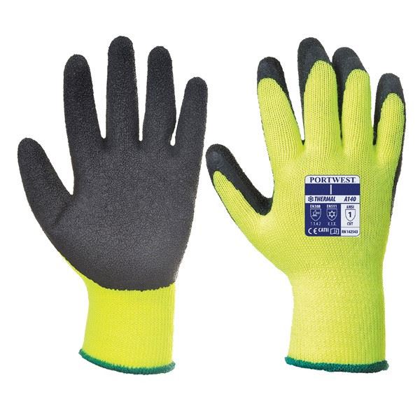 Portwest Thermal Grip Glove - Black - Large