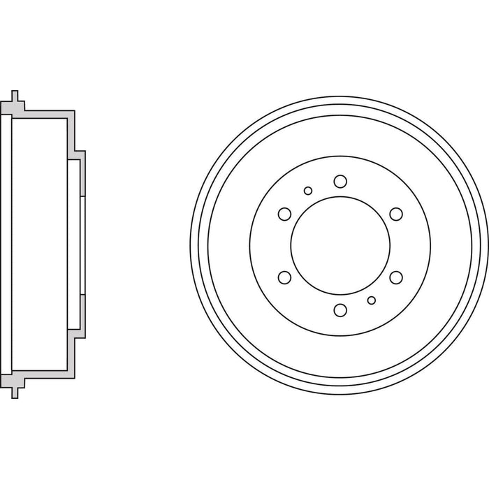 Apec Brake Drum Rear Fits Mitsubishi L200 Strada