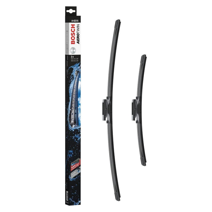 BOSCH A423S Aerotwin Front Wiper Blades Set for CITROEN C3 II RENAULT LAGUNA III