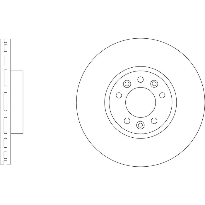 Apec Brake Disc Front Fits Citroen Dispatch Spacetourer Peugeot Expert Traveller