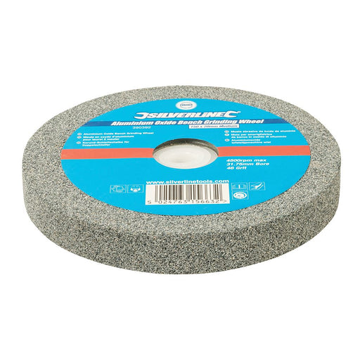 Silverline Aluminium Oxide Bench Grinding Wheel 150 x 20mm 46G Medium Silverline  - Dynamic Drive