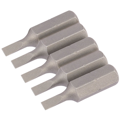 Draper Plain Slot Insert Bit, 3mm, 1/4" Hex, 25mm Long (Pack of 5) 63999 Draper  - Dynamic Drive