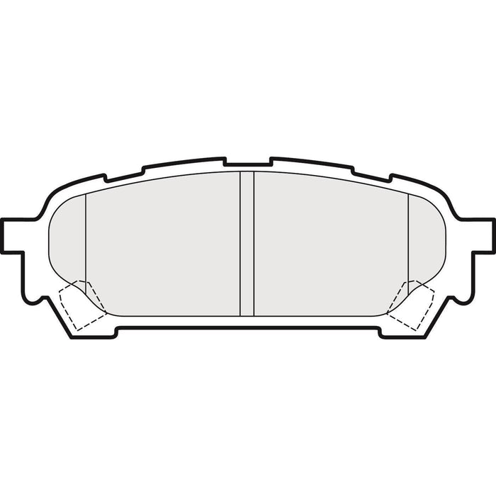 Apec Brake Pads Rear Fits Subaru Forester Impreza