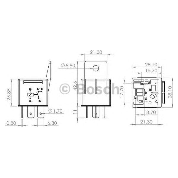 Genuine Bosch Relay 0986AH0250