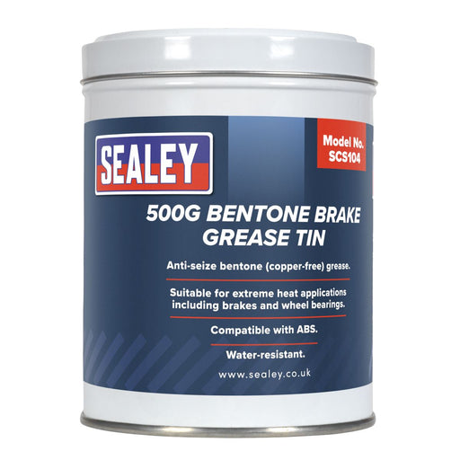 Sealey Bentone Grease for Brakes 500g Tin SCS104 Sealey  - Dynamic Drive