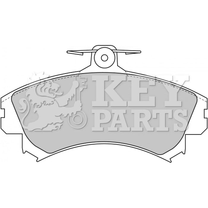 Genuine Key Parts KBP1458 Front Brake Pads (Lucas-Girling) Key Parts  - Dynamic Drive