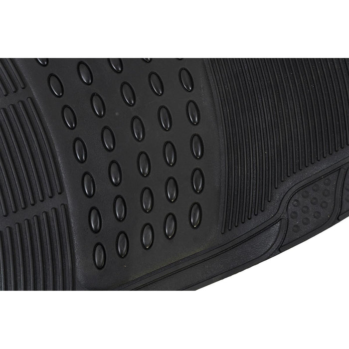 Heavy Duty Rubber Floor Mats Set with Black for Vauxhall Vectra Zafira Tigra UKB4C  - Dynamic Drive