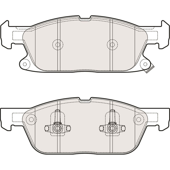 Apec Brake Pads Front Fits Ford Edge Galaxy S-Max