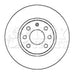 Genuine Key Parts KBD4253 Brake Disc Pair (Front) Key Parts  - Dynamic Drive