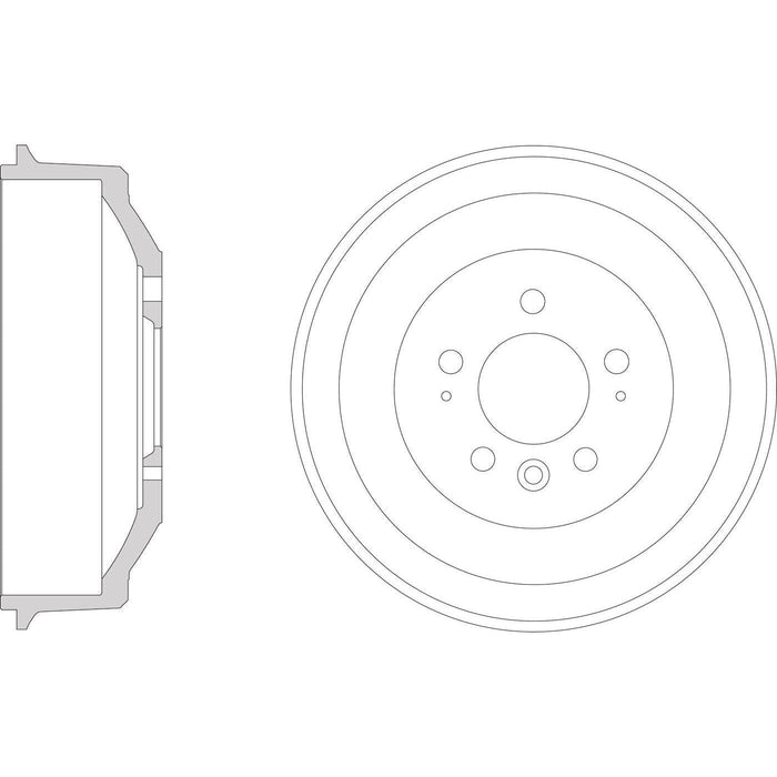 Apec Brake Drum Rear Fits VW Amarok