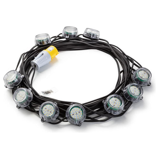 Defender 50W Heavy Duty LED Encapsulated Festoon String Lights 22m 110V Defender  - Dynamic Drive