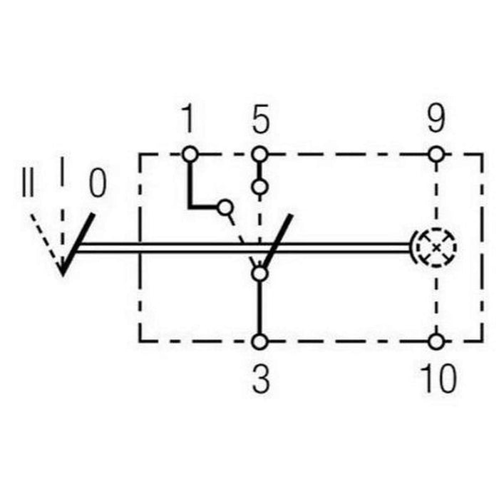 Hella Switch Flip Switch Control II-I-0 Number of connectors: 5 6RH 007 832-351 Hella  - Dynamic Drive