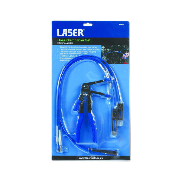 Laser Hose Clamp Plier Set - Interchangeable 7408 Laser Tools  - Dynamic Drive