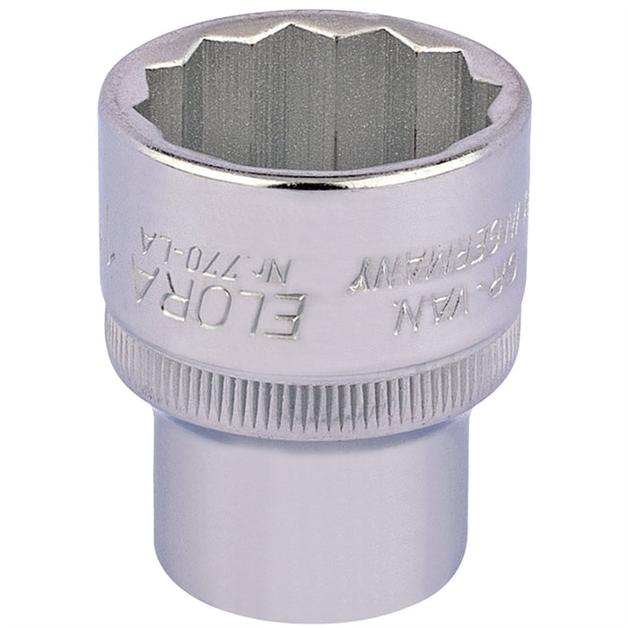 Draper Elora Bi-Hexagon Socket, 1/2" Sq. Dr., 1" 24476